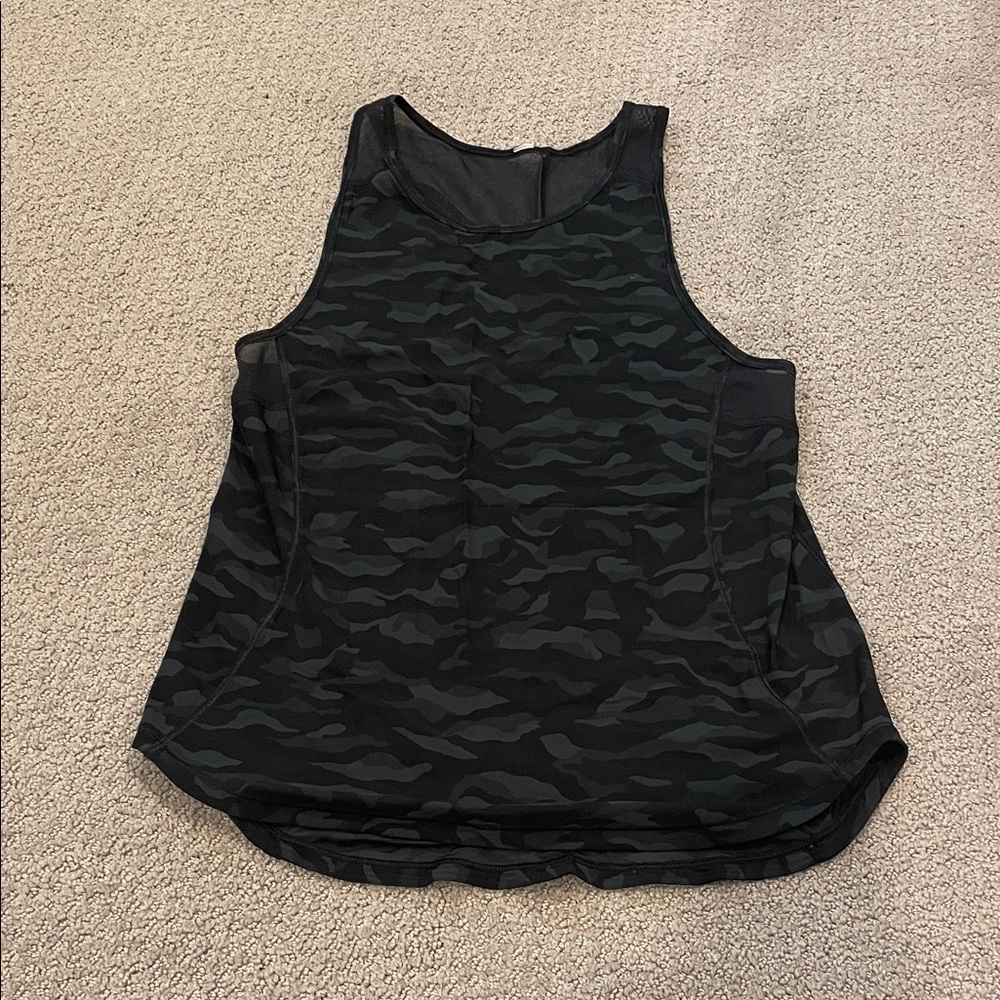 Lululemon Black Camo Tank Top
